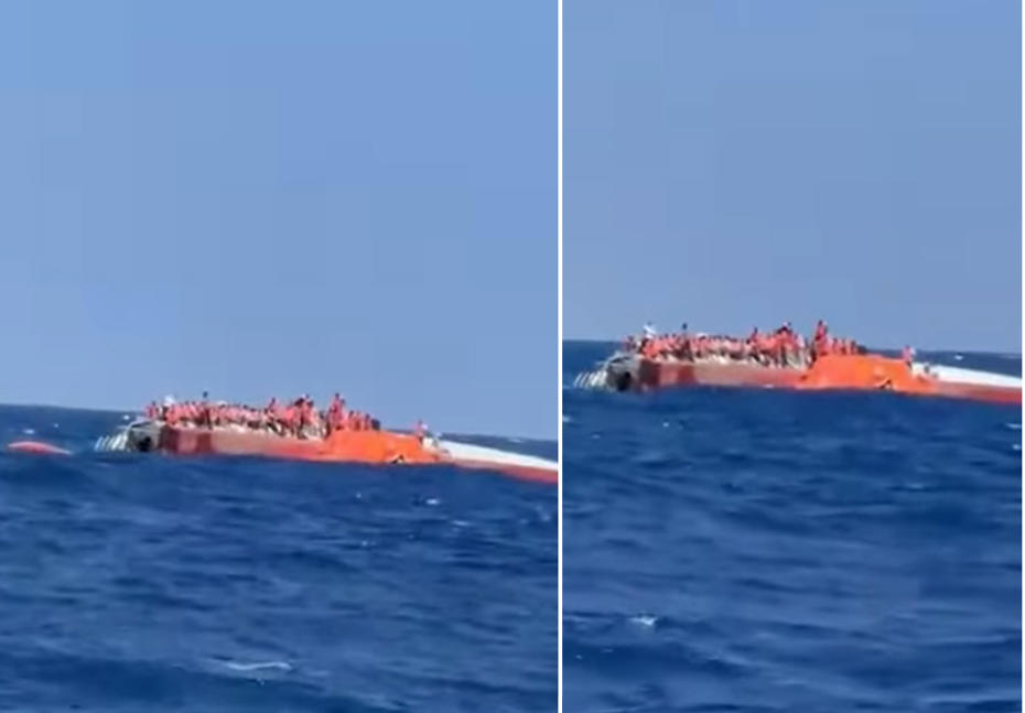 Girne Açıklarında Katamaran Tipi Yolcu Gemisi Alabora Oldu: Detaylar ve İlk Görüntüler