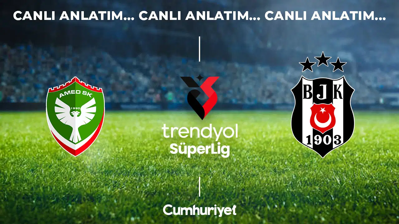 CANLI ANLATIM: Amedspor 2-0 Beşiktaş | Süper Lig 6. Hafta Maçı Güncel Rakamlarla