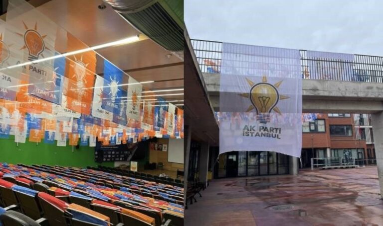 AKP seçim döneminde okullara girdi ve kongresini okulda yapacak.